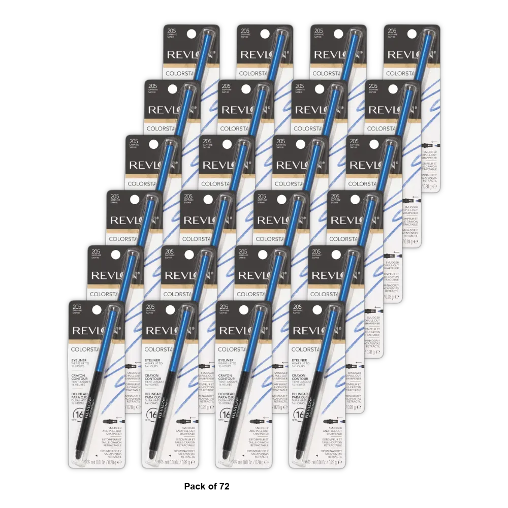 Revlon Color Stay Waterproof Eyeliner Sapphire 0.01Oz (Pack Of 72)