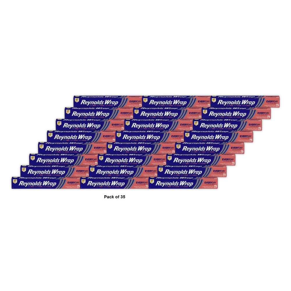Reynolds Wrap Standard Aluminum Foil 75 Square Feet (Pack Of 35)