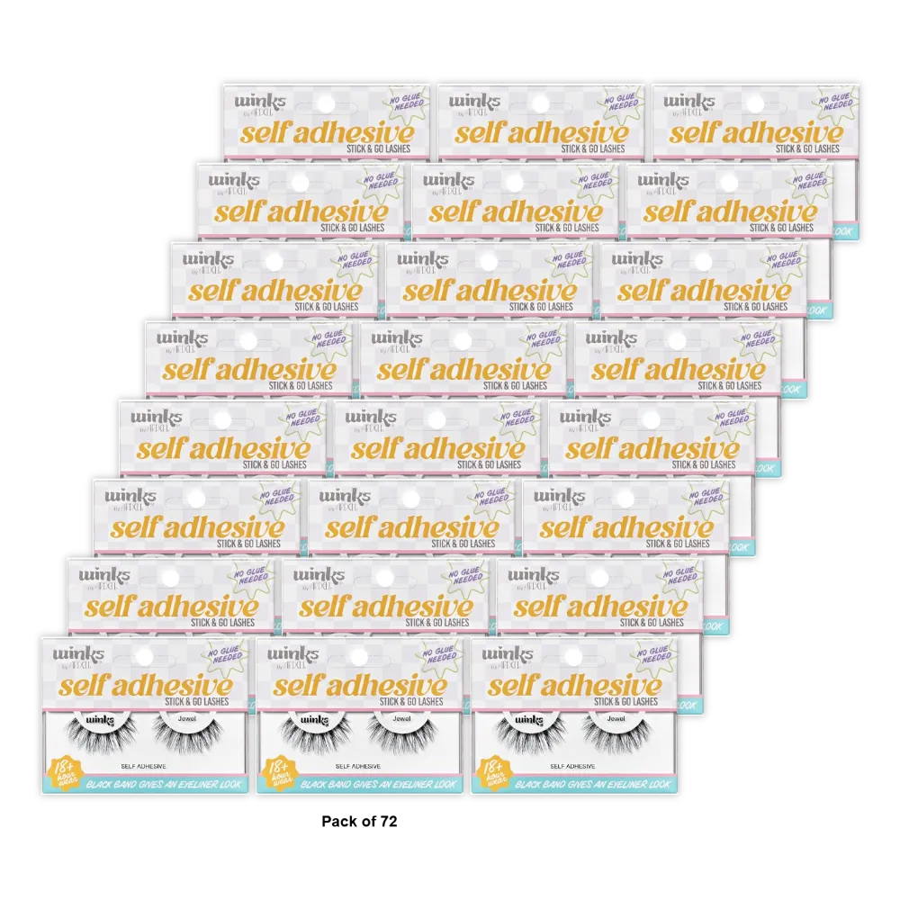 Ardell Winks Self-Adhesive Lashes Jewel 0.71oz (Pack of 72)