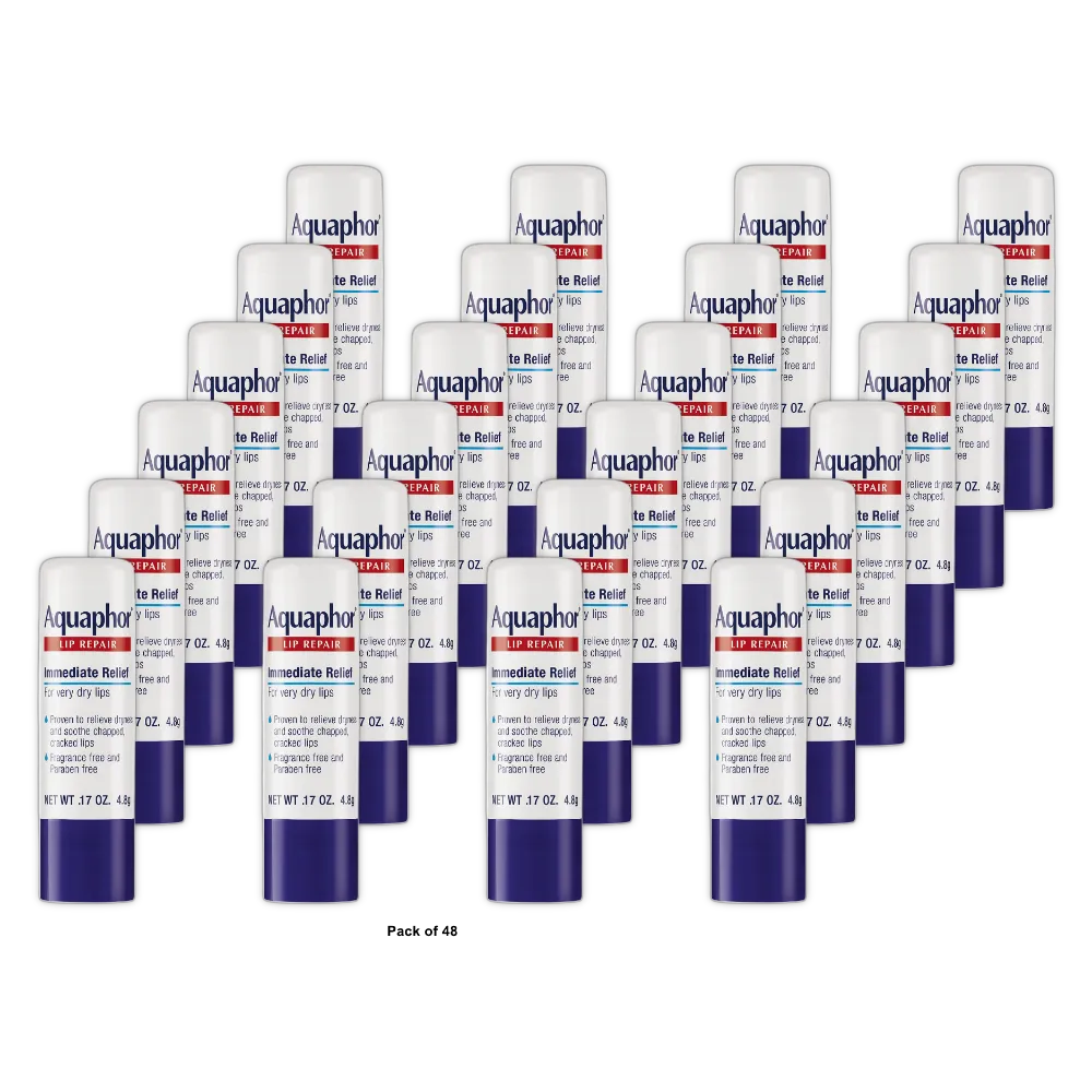 Aquaphor Lip Repair Stick 0.17Oz (Pack Of 48)