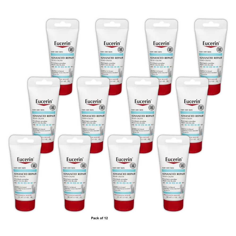 Eucerin Advanced Repair Hand Cream 2.7Oz (Pack of 12)