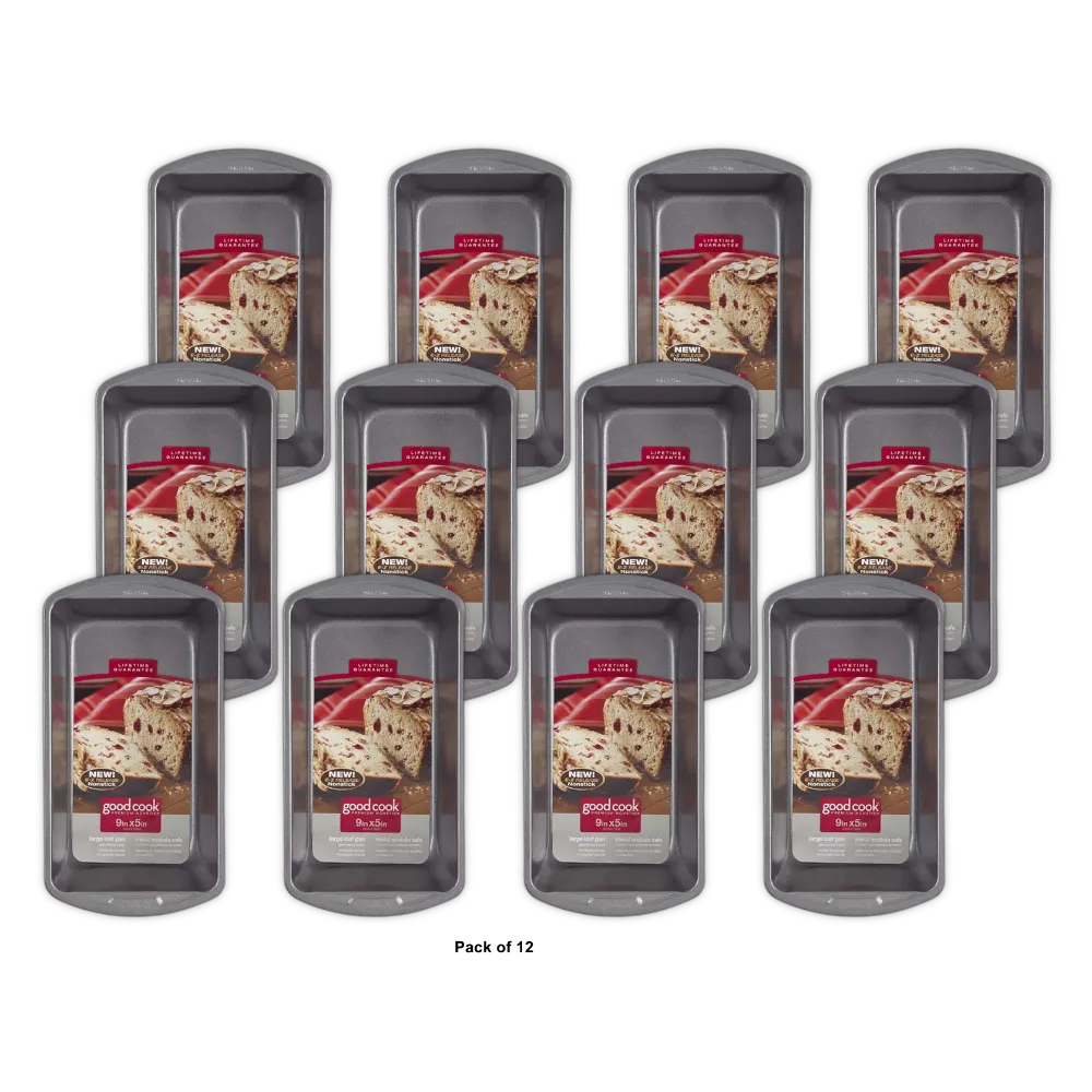 Good Cook Premium Non-Stick Loaf Pan 9x5in 11Oz (Pack of 12)