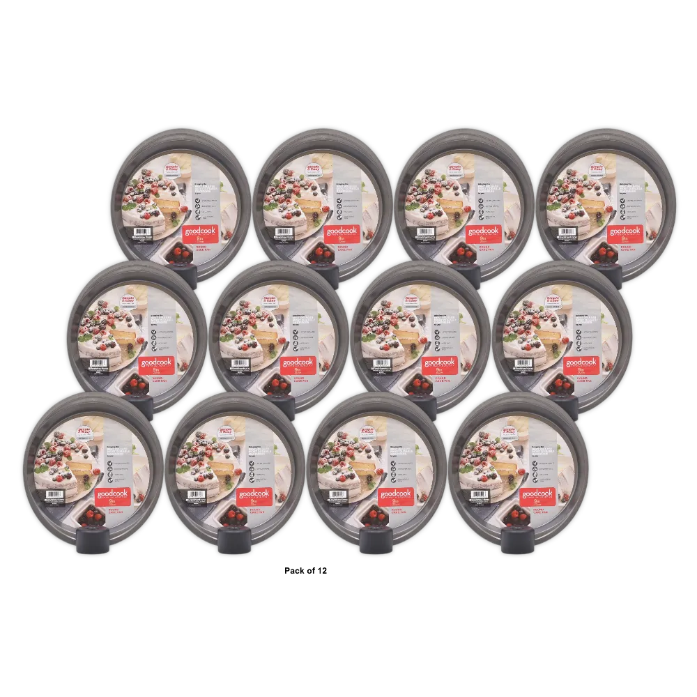 Good Cook Round Cake Pan 9In 0.81Oz (Pack Of 12)