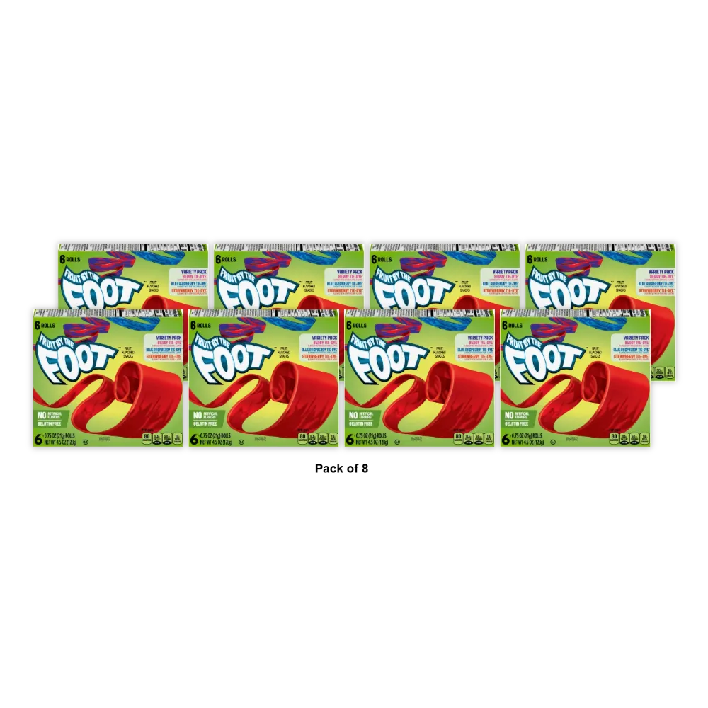 Fruit By The Foot Variety Pack 6 Count 0.28Oz (Pack Of 8)