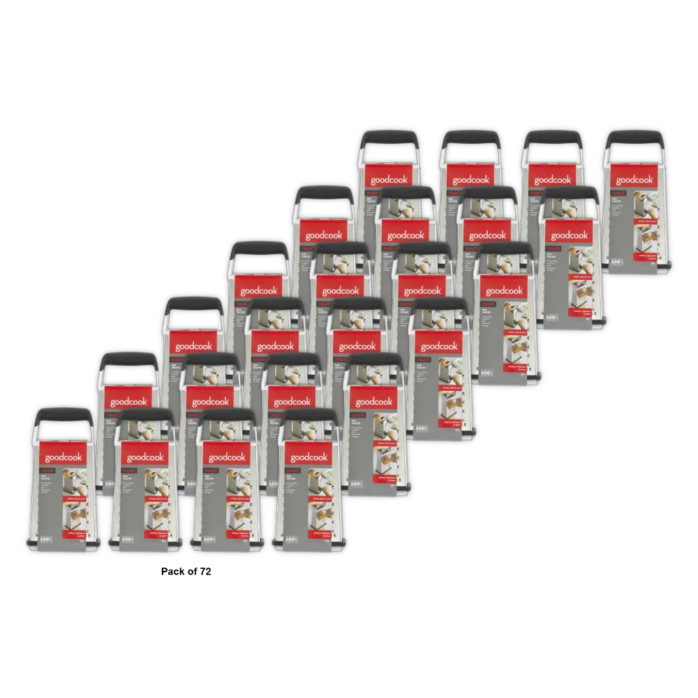 Good Cook Red Stainless Steel Cheese Grater 12.8oz (colours may vary) (Pack of 72)