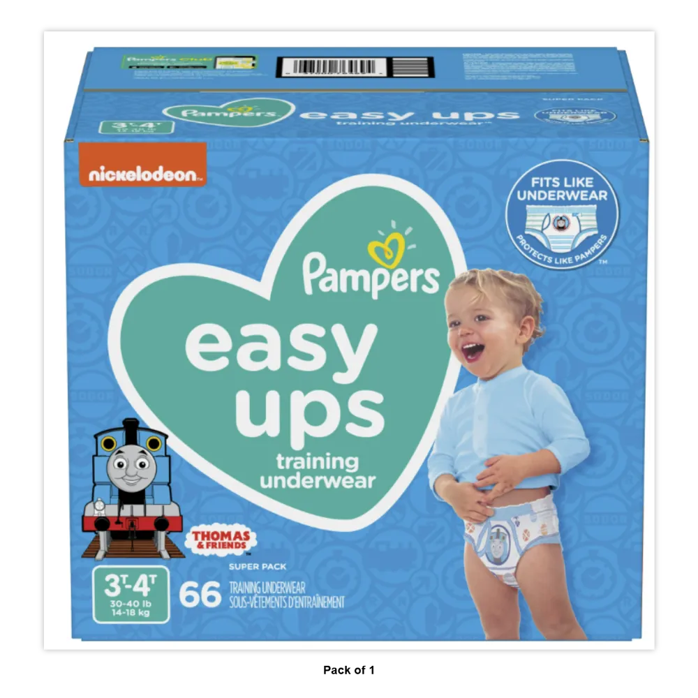 Pampers Training Pants - Easy Ups Boys & Girls Bluey - Size 3T-4T 66 Count 72oz (Pack of 1)