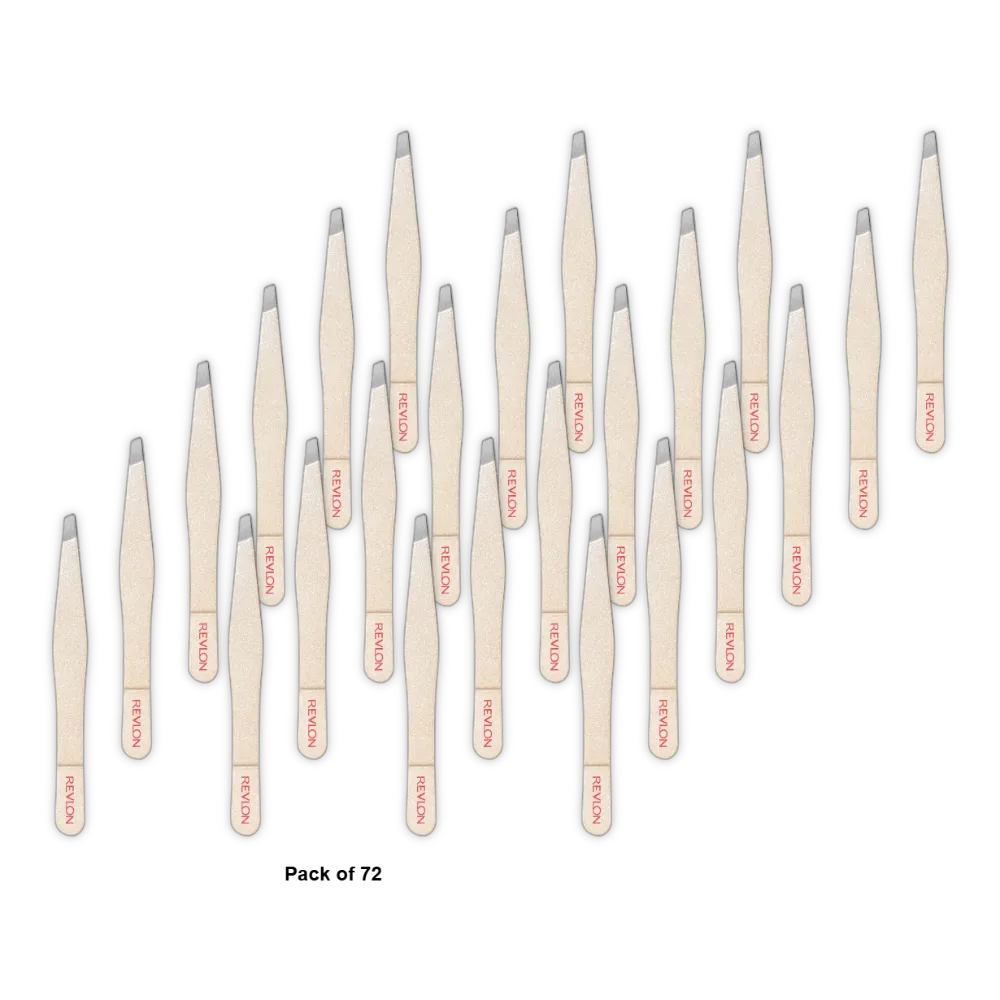 Revlon Designer Slanted Tweezer #4430 0.63oz (Pack of 72)
