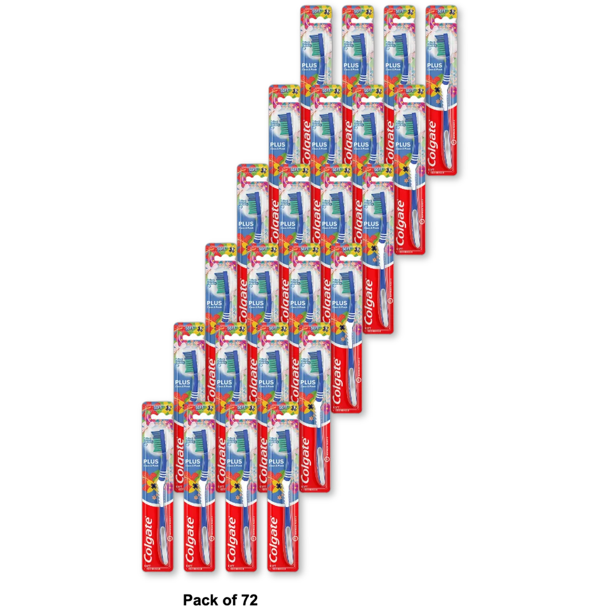 Colgate Plus Toothbrush Soft 0.32Oz (Pack of 72)