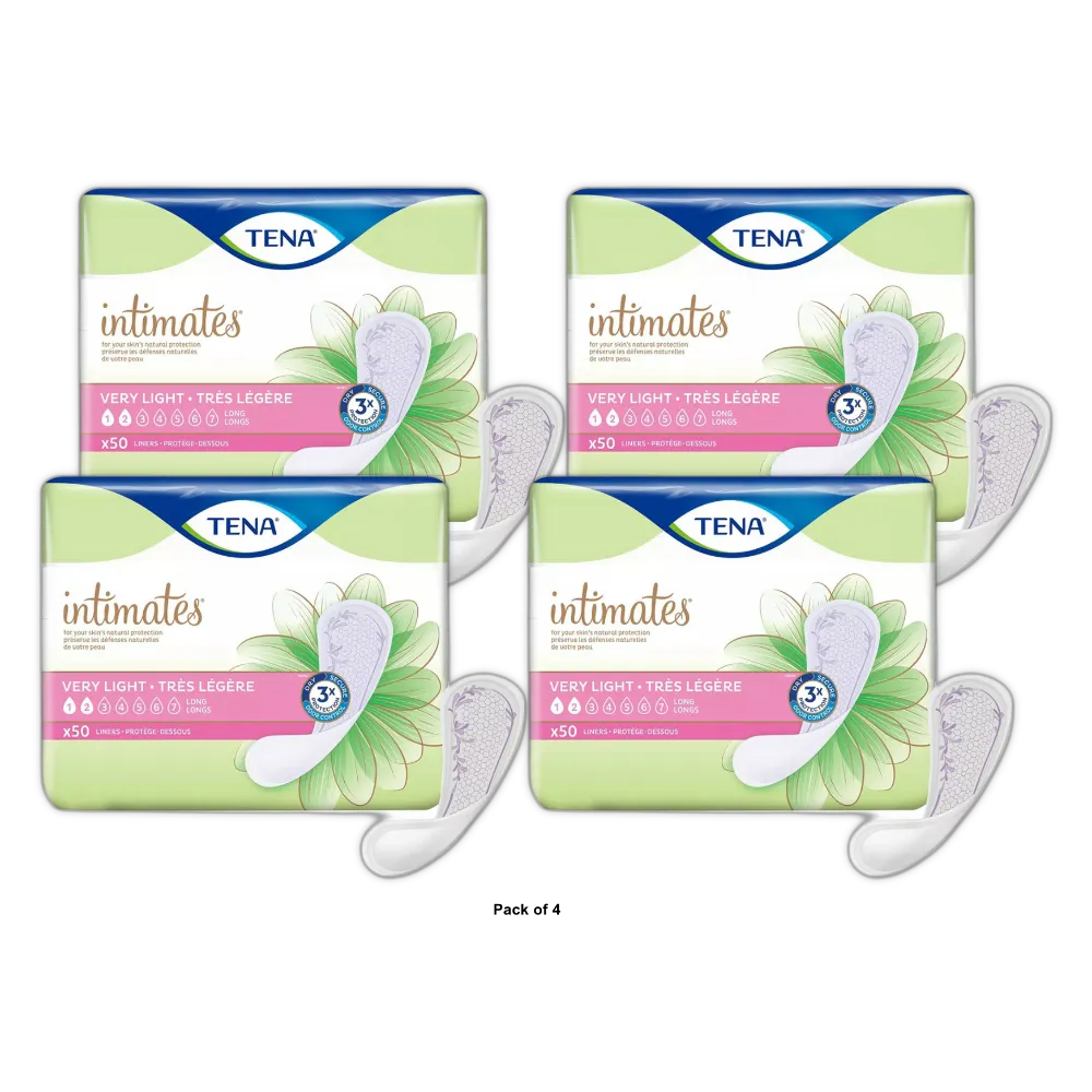 Tena Intimates Liners Very Light And Long 4.48Oz (Pack of 4)