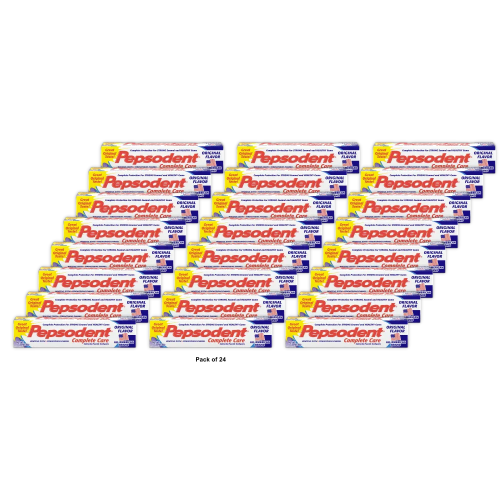 Pepsodent Complete Care Toothpaste Original Flavor 5.5Oz (Pack of 24)