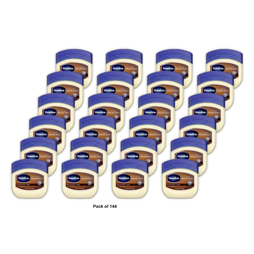 Vaseline Rich Conditioning Petroleum Jelly Cocoa Butter 1.75Oz (Pack of 144)