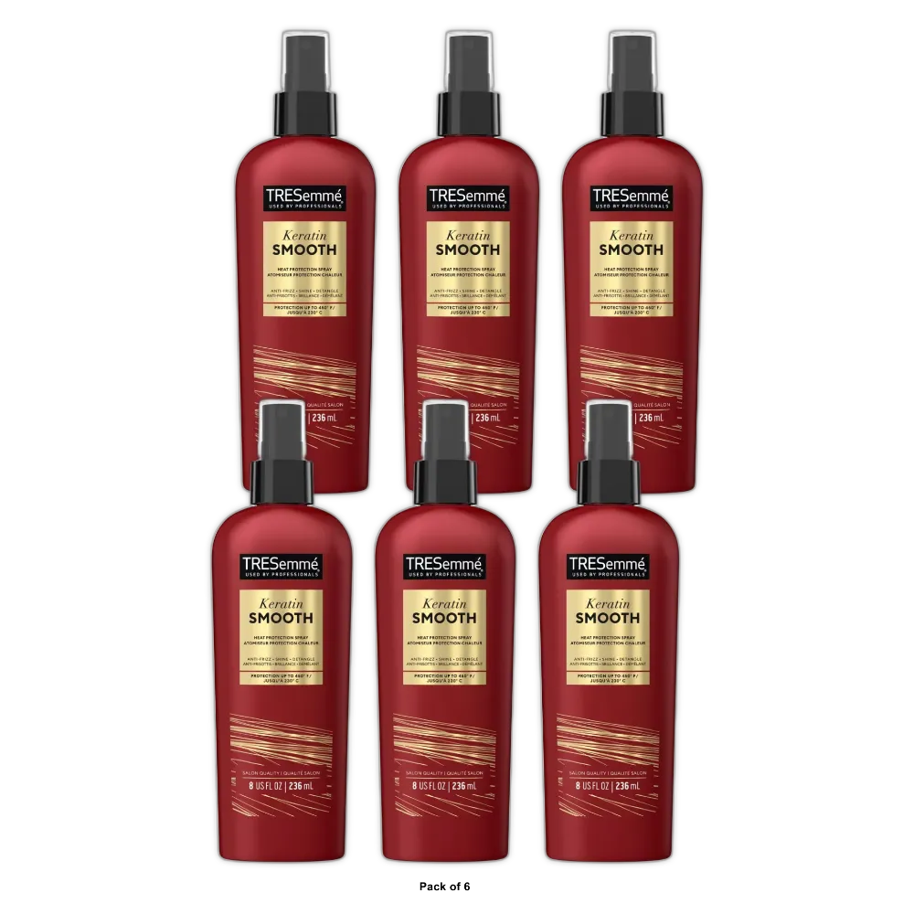 TRESemme Keratin Smooth Spray With Marula Oil 8Oz (Pack of 6)