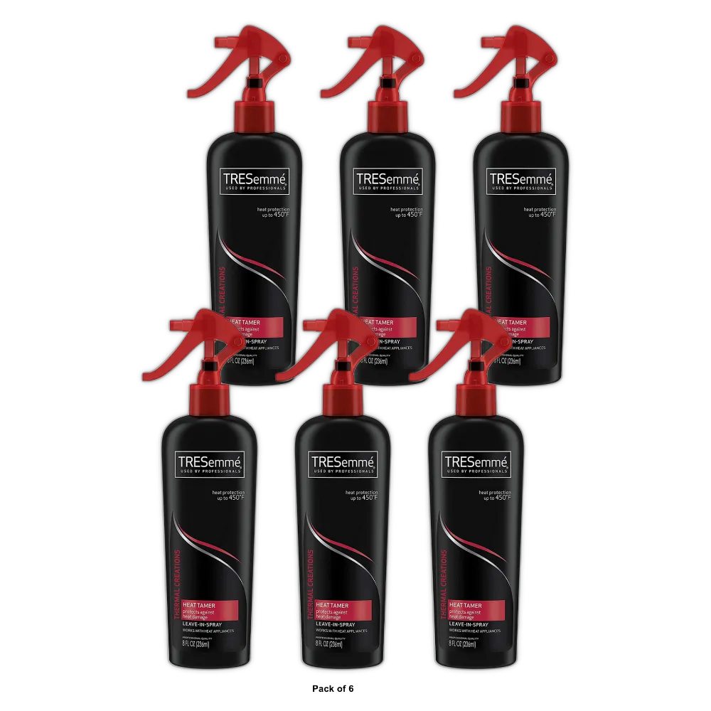 Tresemme Instant Heat Tamer Hair Styling Spray8Oz (Pack of 6)