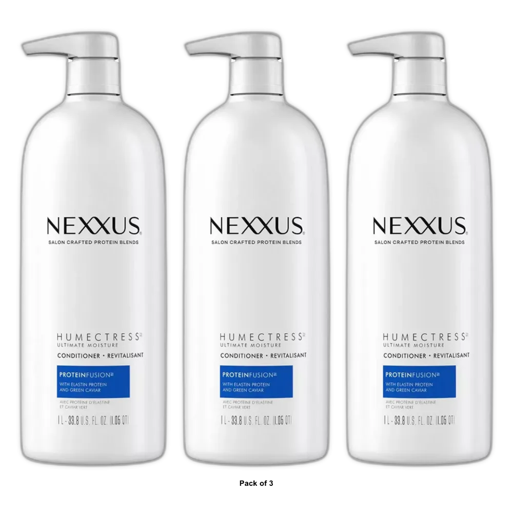Nexxus Humectress Ultimate Moisturizing Hair Conditioner 33.8Oz (Pack of 3)