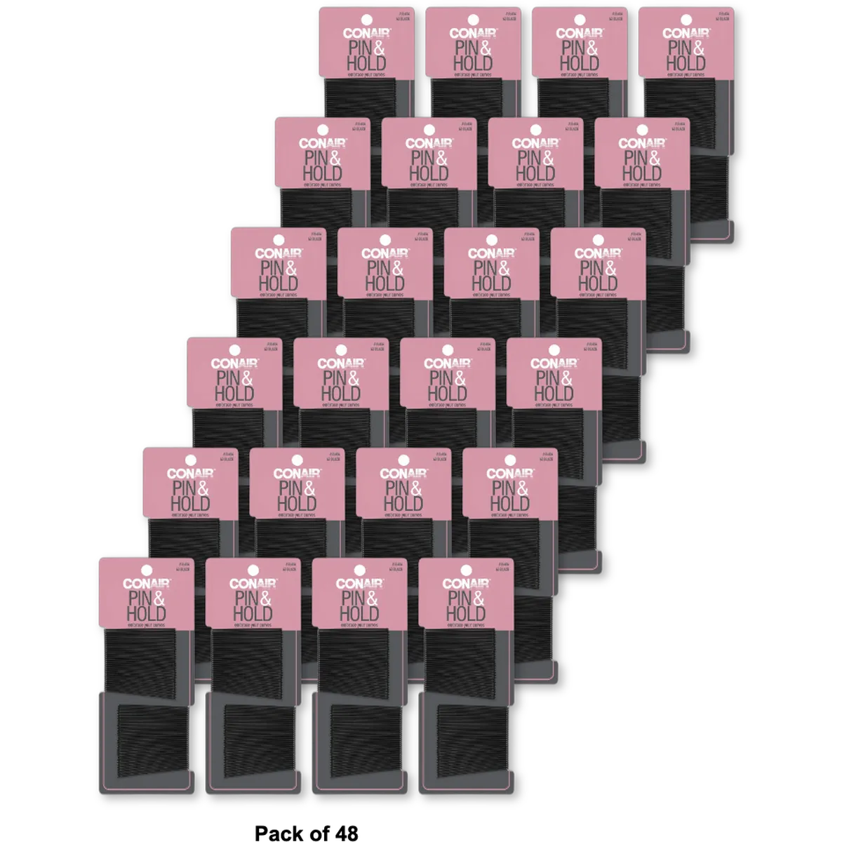 Conair Curved Bobby Pins for Secure Hold of Hair Styles 1.44Oz (Pack of 48)