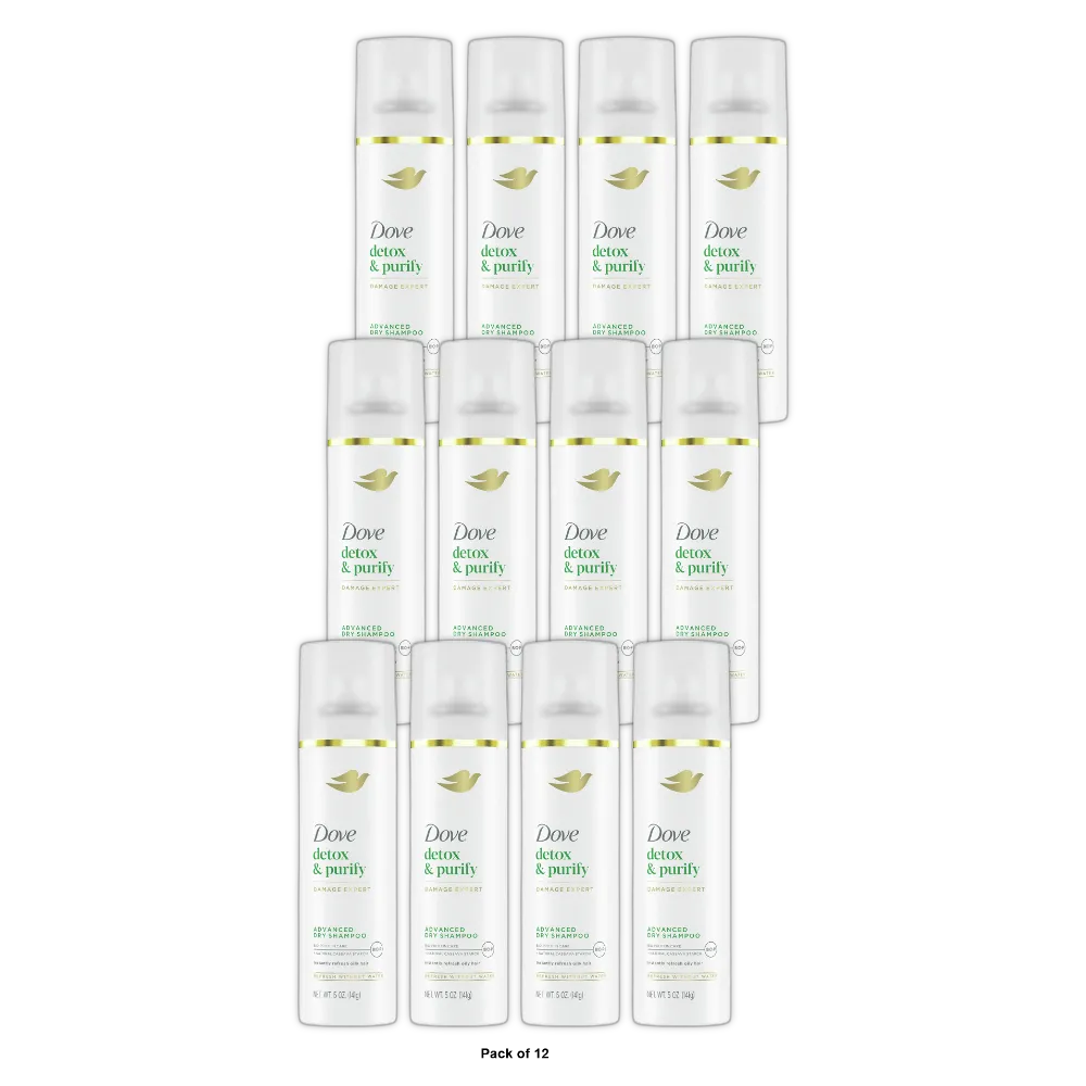 Dove Beauty Detox And Purify Dry Shampoo 5Oz (Pack of 12)