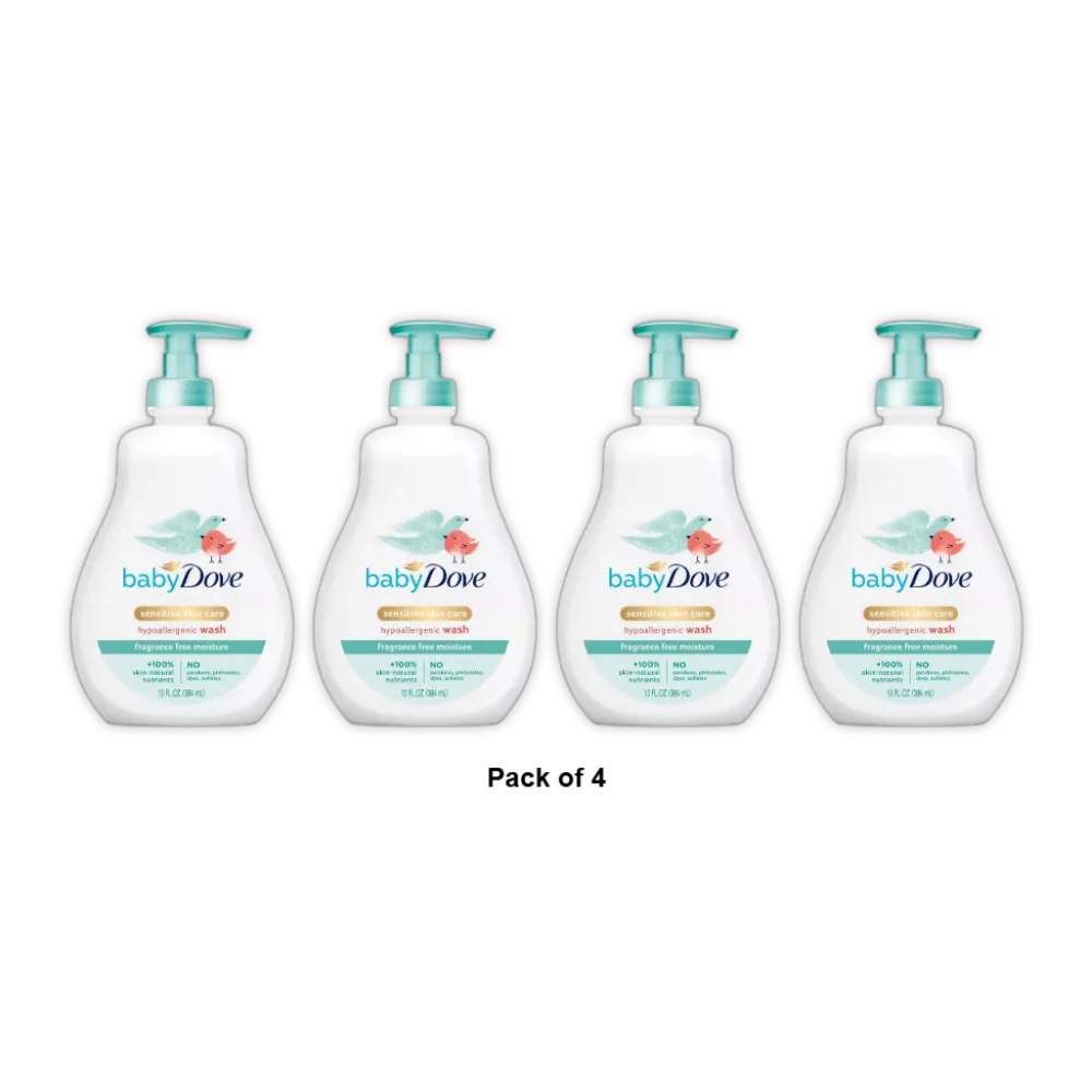 Dove Baby Tip To Toe Body Wash Sensitive Moisture 13Oz (Pack of 4)