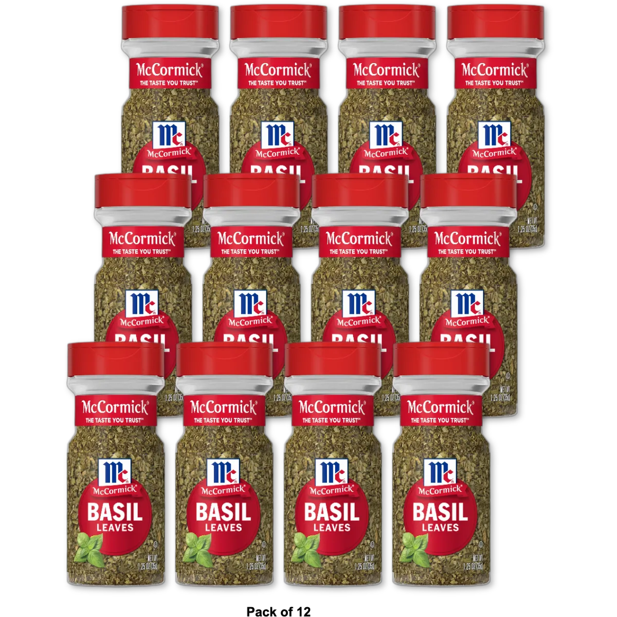 Mccormick Basil Leaves 1.25 Oz (Pack Of 12)