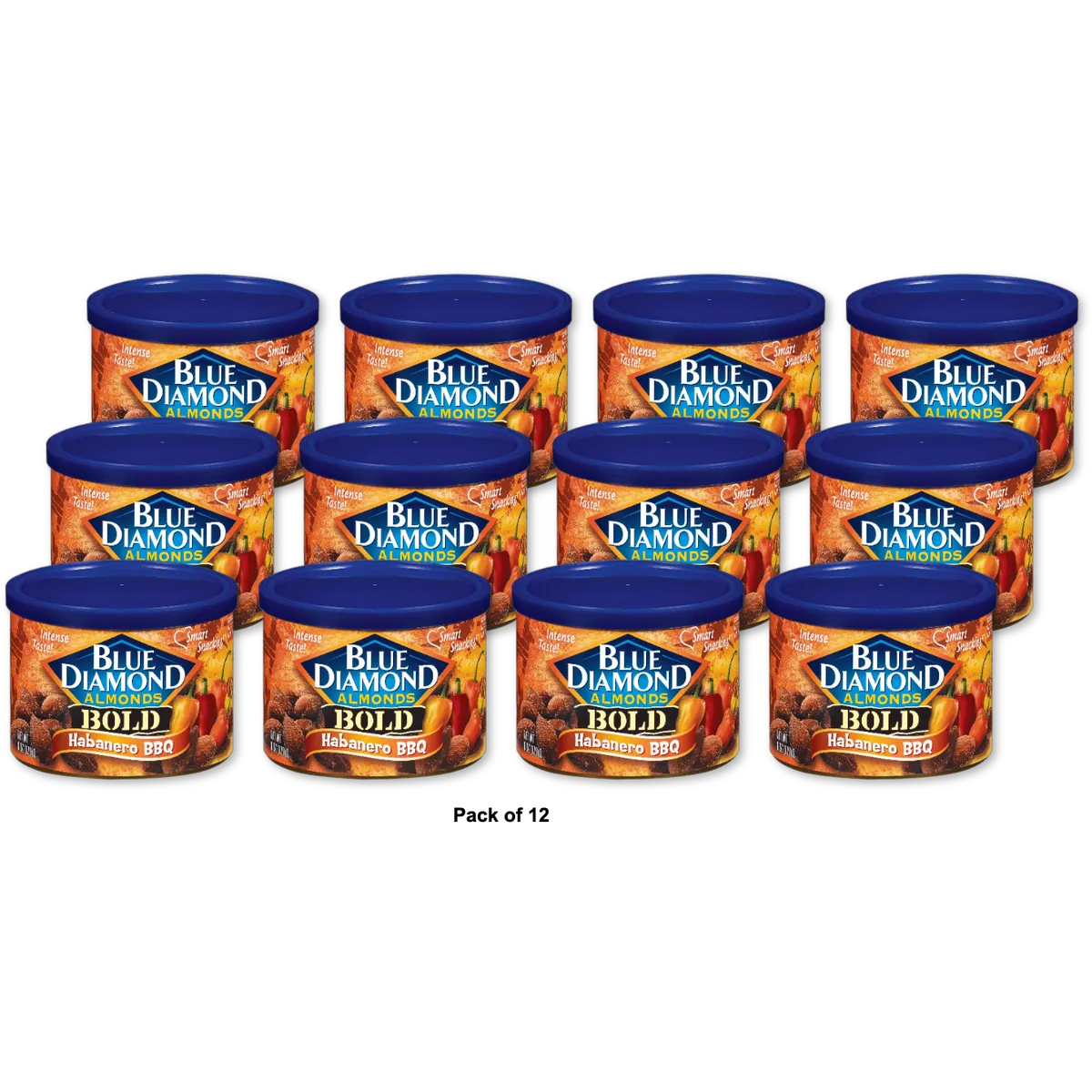 Blue Diamond Habanero Almonds 6 oz (Pack of 12)