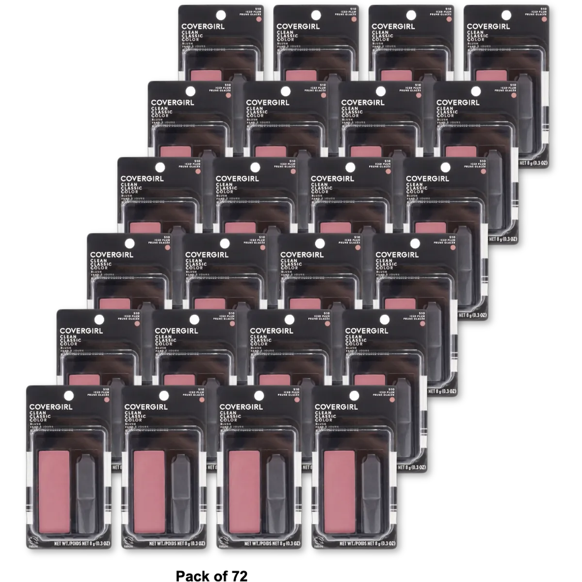 Cover Girl Classic Color Blush Iced Plum #510 2.24Oz (Pack of 72)