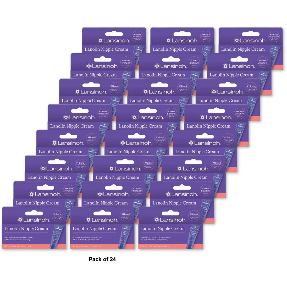 Lansinoh Hpa Lanolin Nipple Cream For Breastfeeding Mothers 1.41Oz (Pack of 24)