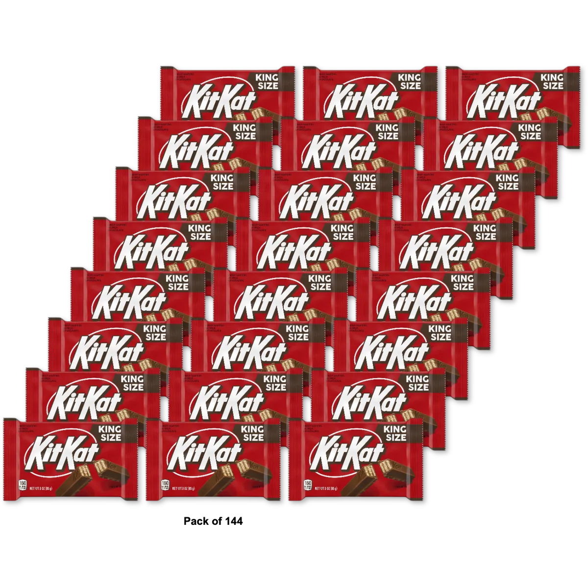 Hersheys Kit Kat King Size Candy Bars 3Oz (Pack of 144)
