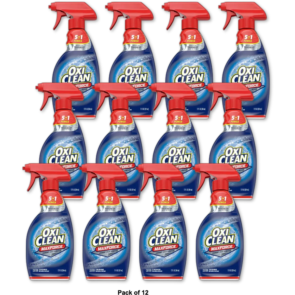 Oxiclean Max Force Laundry Stain Remover Spray 12Oz (Pack of 12)