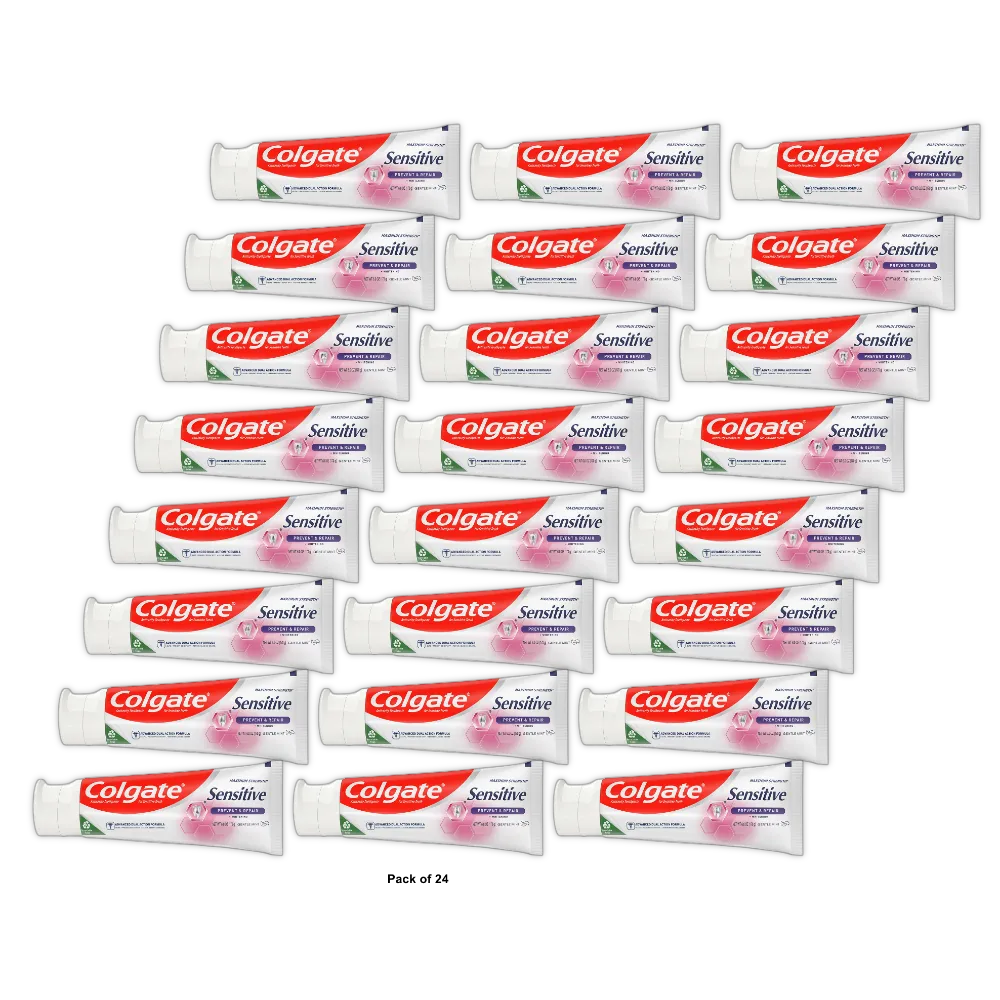 Colgate Sensitive Prevent and Repair With Witening Sensitive Toothpaste 6Oz (Pack of 24)