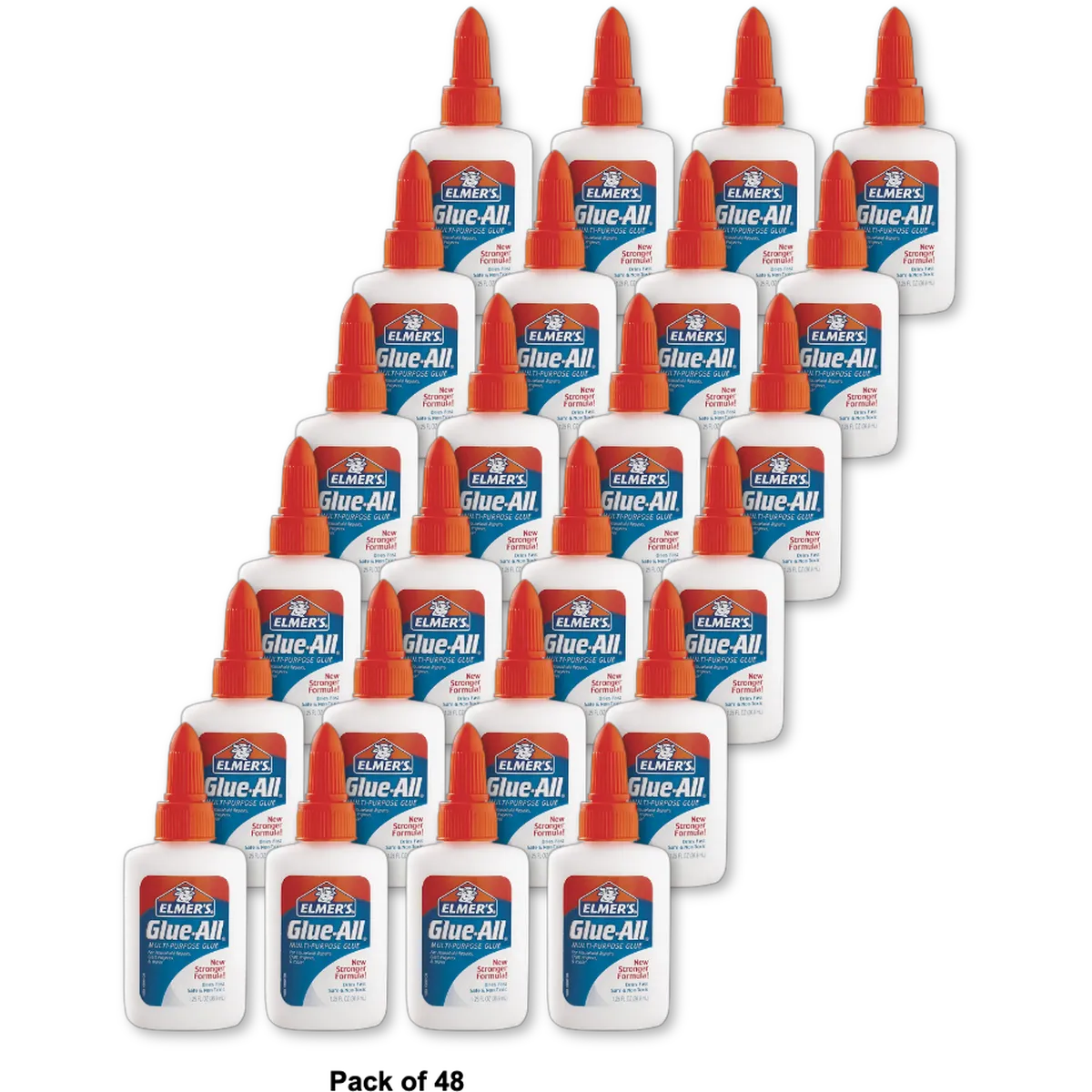 Elmers All Multi Purpose Glue Stronger Formula -1.25Oz (Pack of 48)