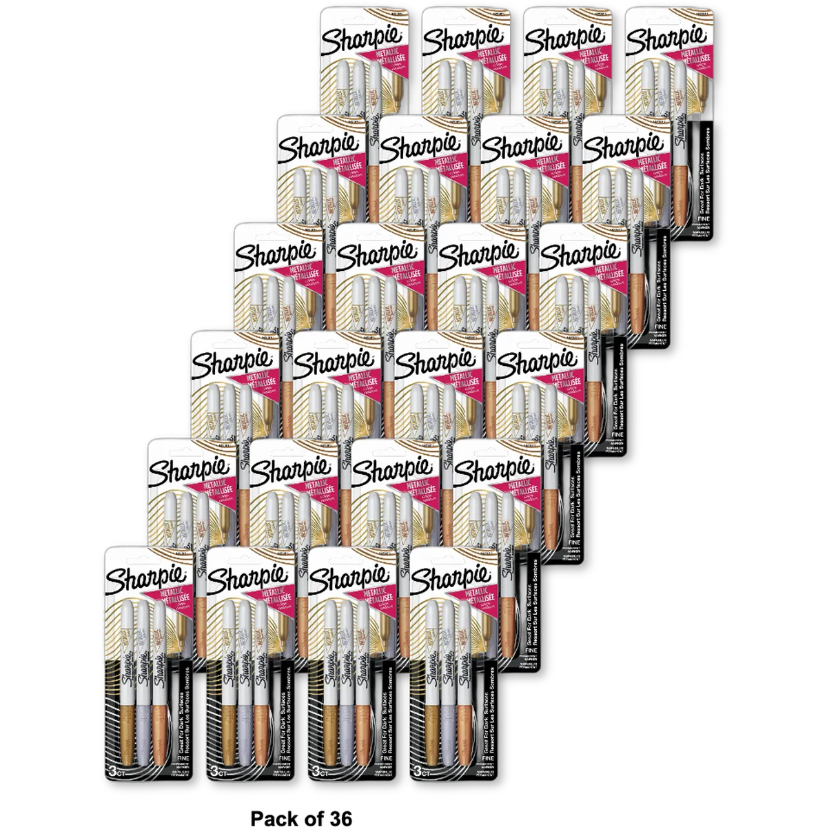 Sharpie Metallic Permanent Markers 1.1oz (Pack of 36)