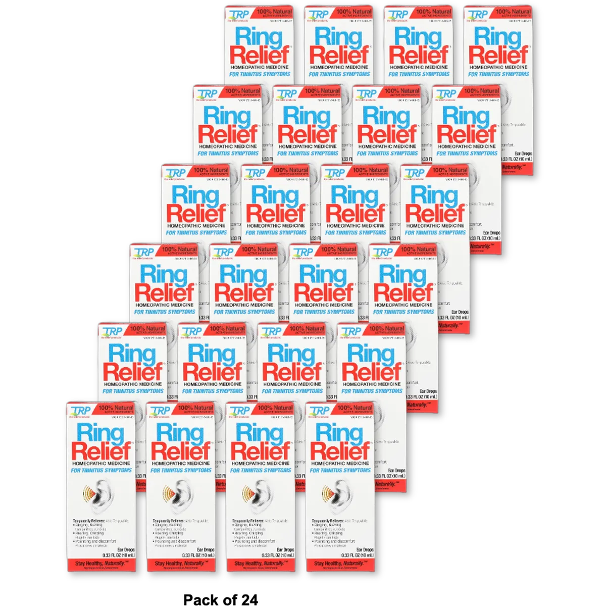 Trp Company Ring Relief Homeopathic Ear Drops 0.33Oz (Pack Of 24)