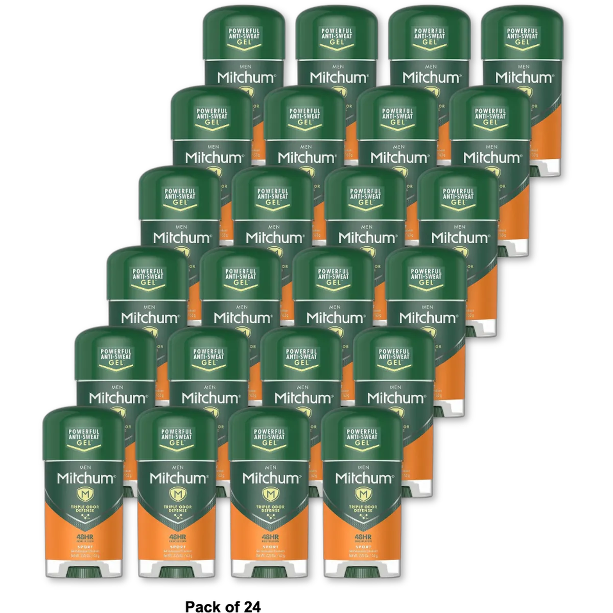 Mitchum Clear Gel Antiperspirant And Deodorant Sport 2.25Oz (Pack of 24)