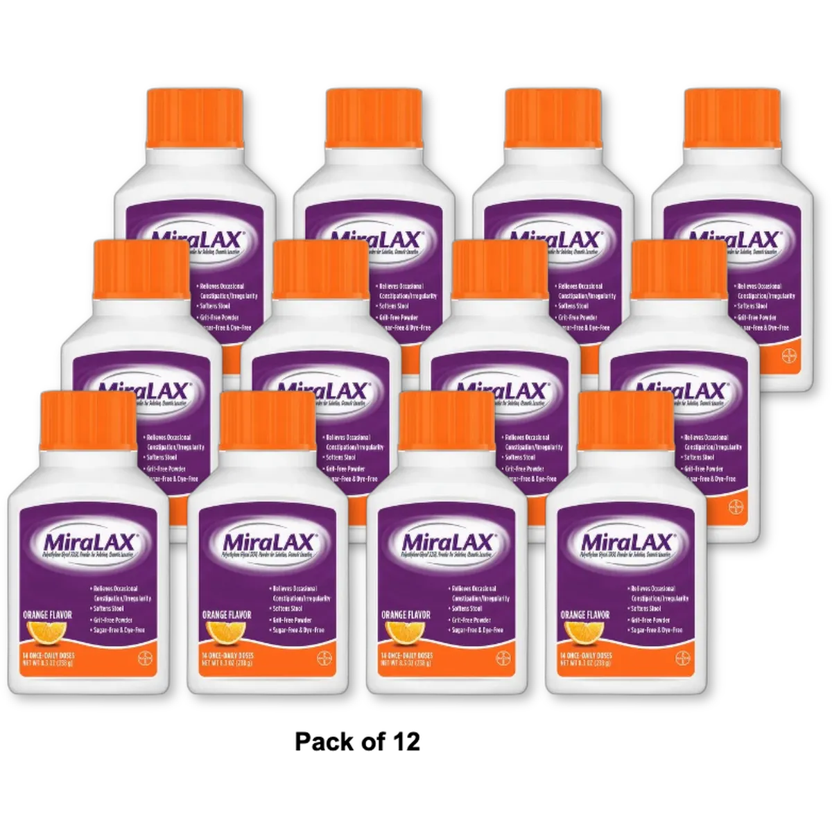 Miralax Powder 8.3 oz - 14 Dose (Pack of 12)