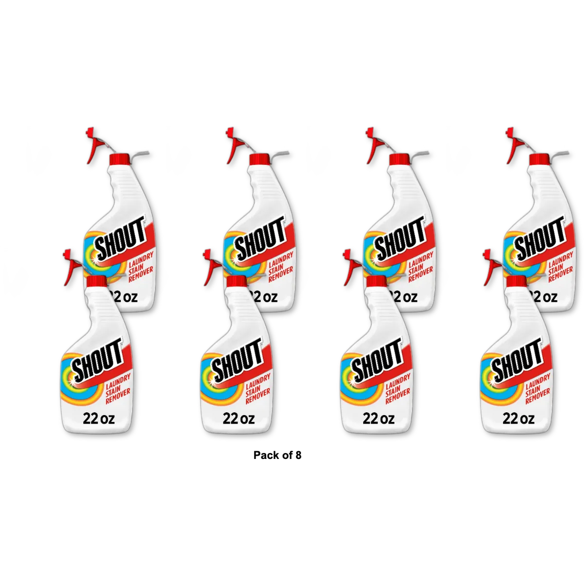 Shout Liquid Laundry Stain Remover And Trigger22Oz (Pack of 8)