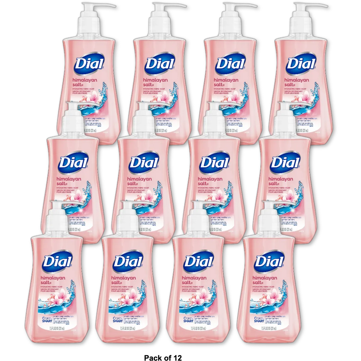 Dial Liquid Skin Therapy Hand Soap Himalayan Pink Salt 7.5Oz (Pack of 12)