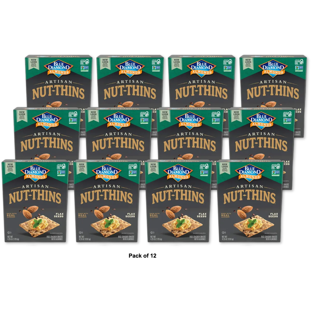 Blue Diamond Nut Thins Artisan 4.25 oz (Pack of 12)
