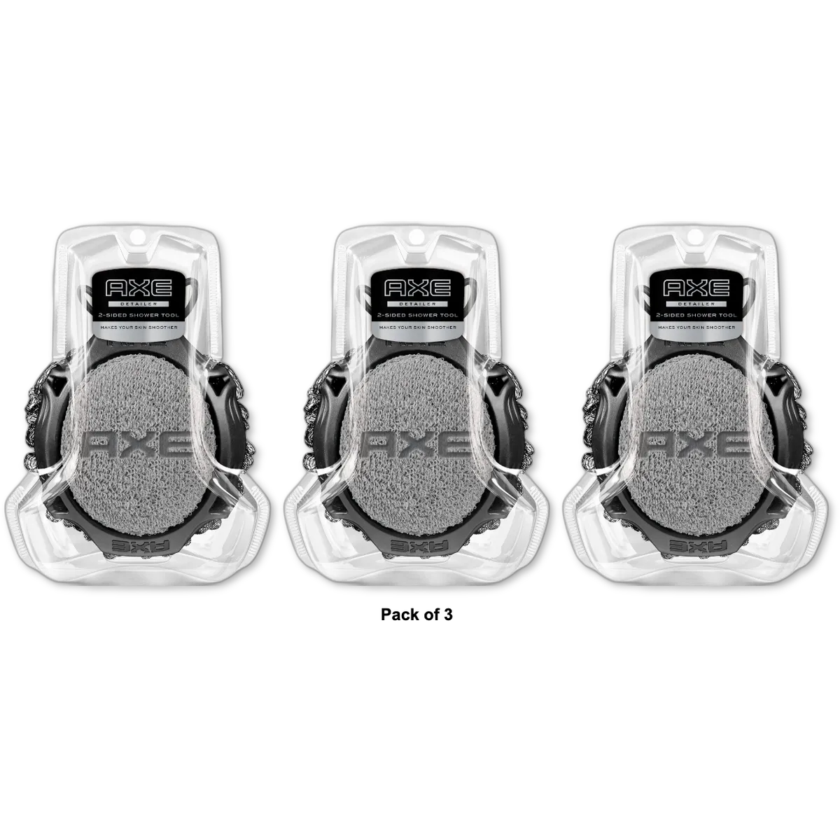 Axe Detailer 2 Sided Cleansing Shower Tool1 Ea 3.53Oz (Pack Of 3)