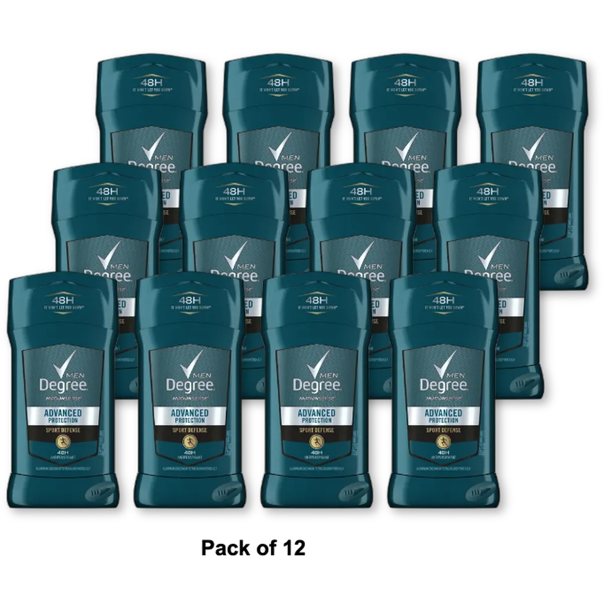 Degree Men Motion Sense Advanced Protection Antiperspirant and Deodorant Sport Defense 2.7Oz (Pack of 12)