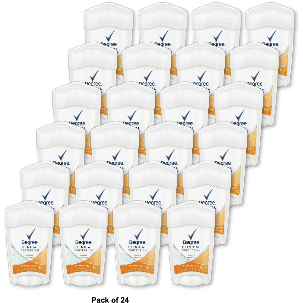 Degree Clinical Protection Deodorant For Women Summer Strength 1.7Oz (Pack of 24)