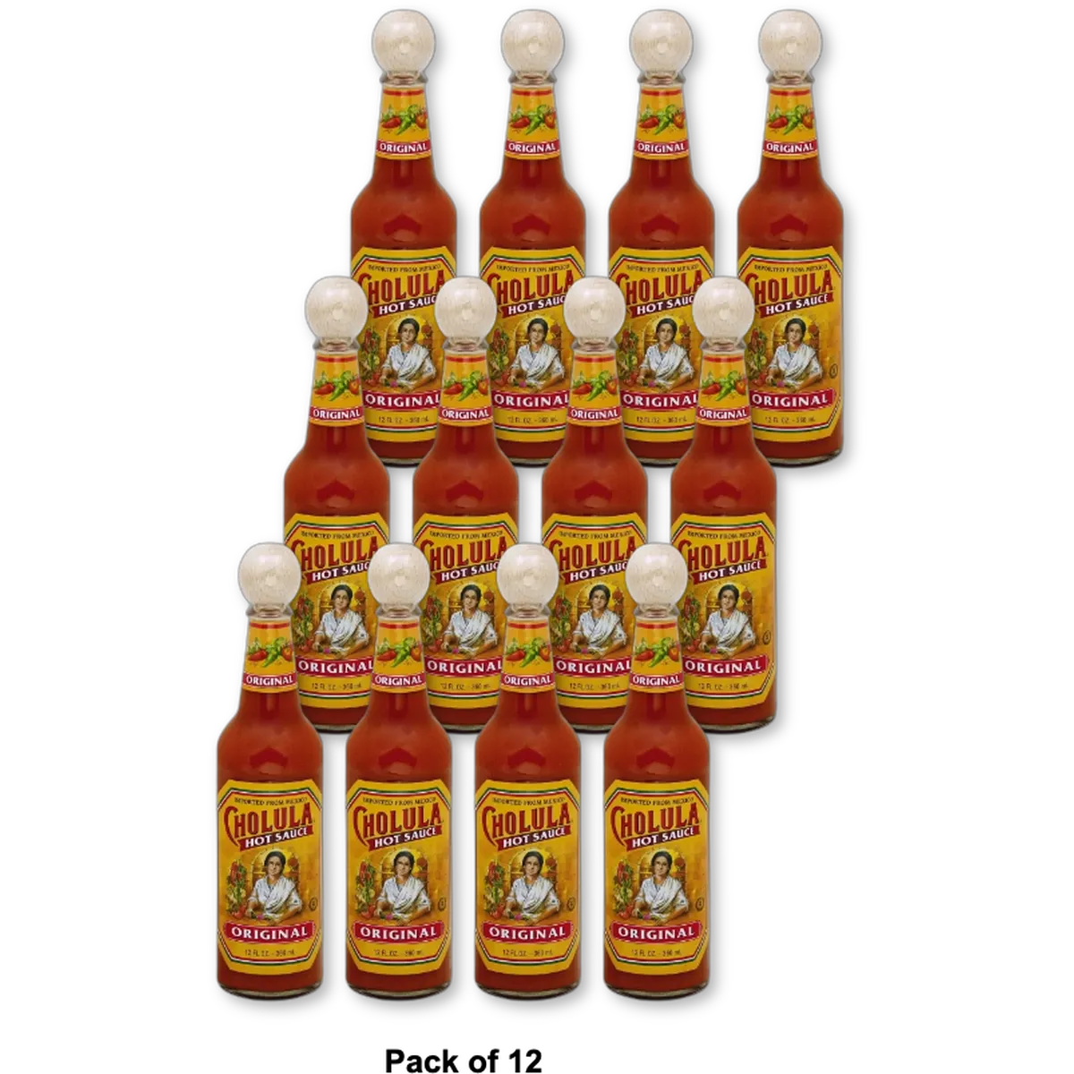 Cholula Original Hot Sauce 12 oz (Pack of 12)