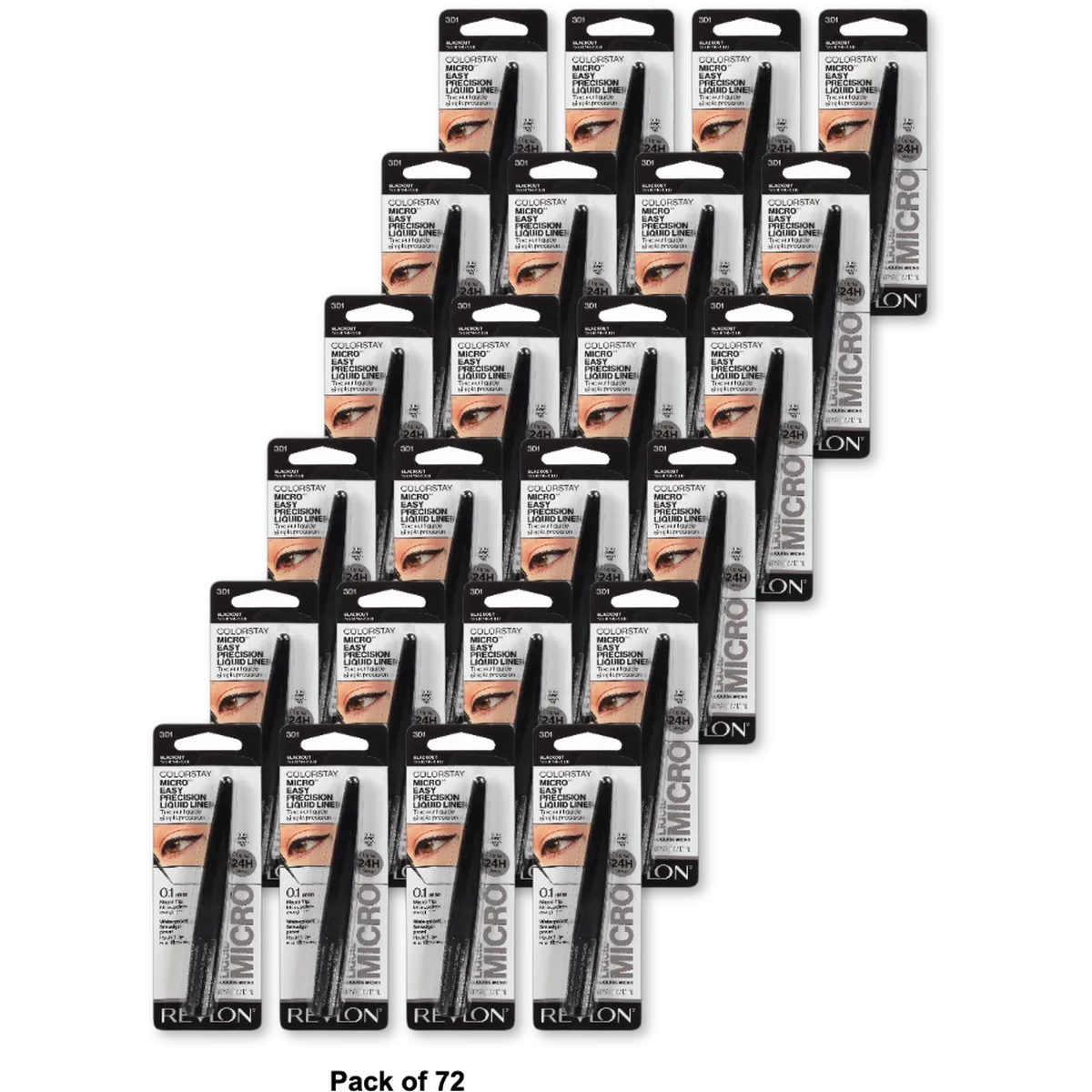 Revlon Colorstay Micro Liquid Eyeliner Black 0.057Oz (Pack Of 72)