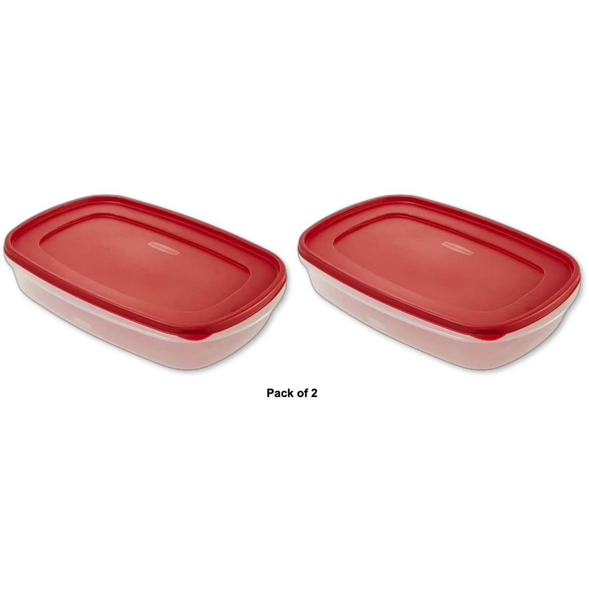 Rubbermaid Easy Find Lid 1.5 Gallon Rectangle 19.2oz (Pack of 2)