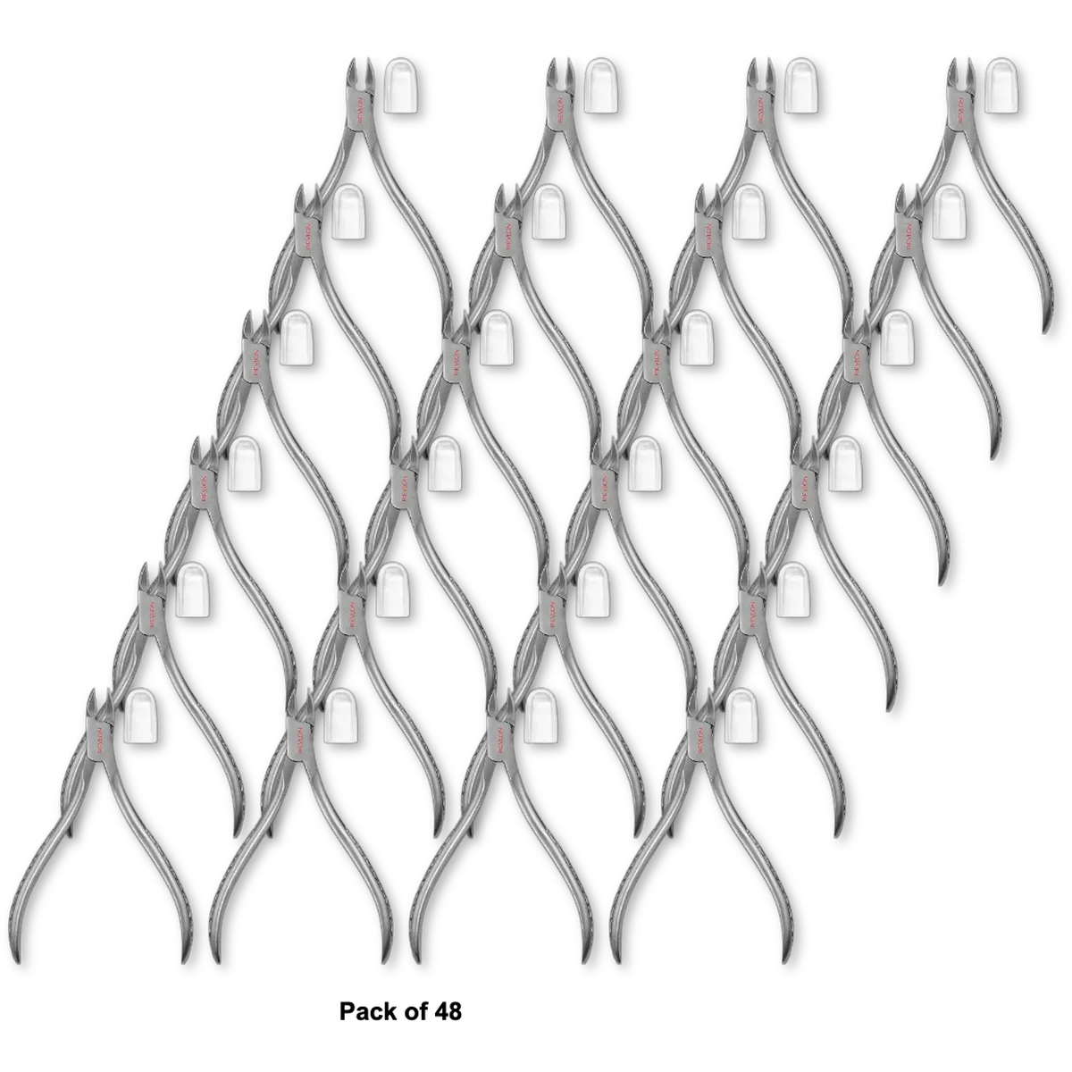 Revlon Full Jaw Cuticle Trimmer Cuticle Tool Made With Stainless Steel and High Precision Blade Easy to Squeeze Spring 1 count 0.8oz (Pack of 48)