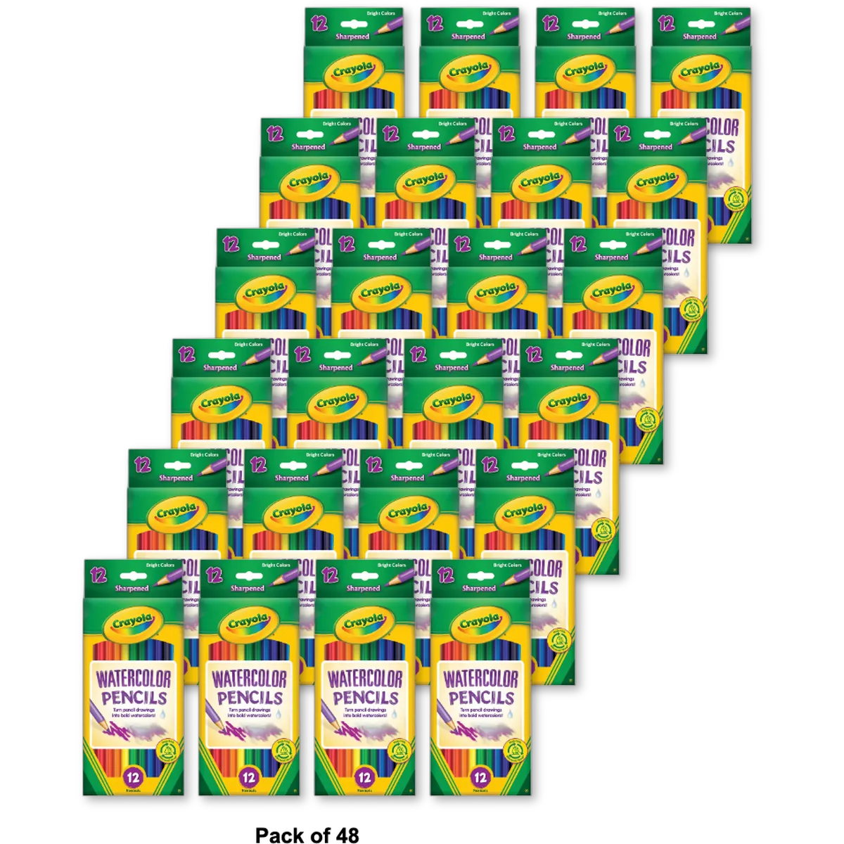 Crayola Watercolor Pencils 12 Ct 2.93oz (Pack of 48)
