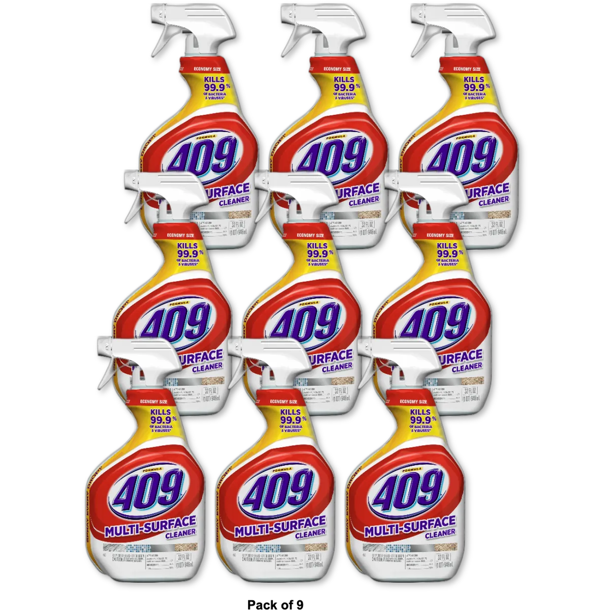 Formula 409 All Purpose Cleaner Spray Bottle 32Oz (Pack of 9)