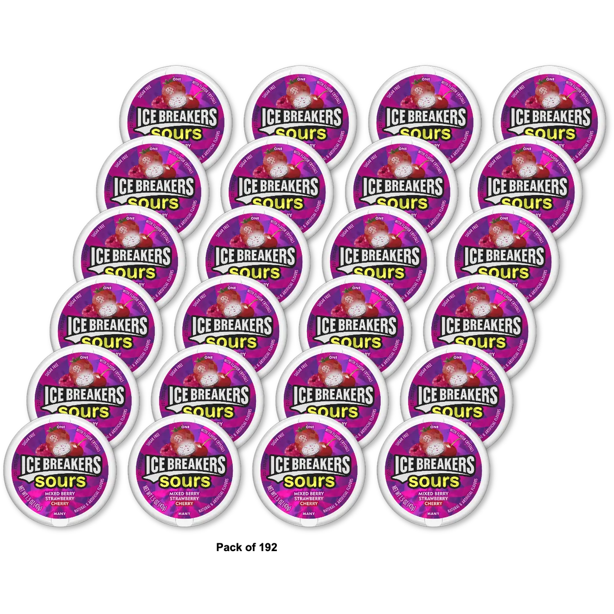 Ice Breakers - Berry Sours Sugar Free Mints 1.50 oz (Pack of 192)