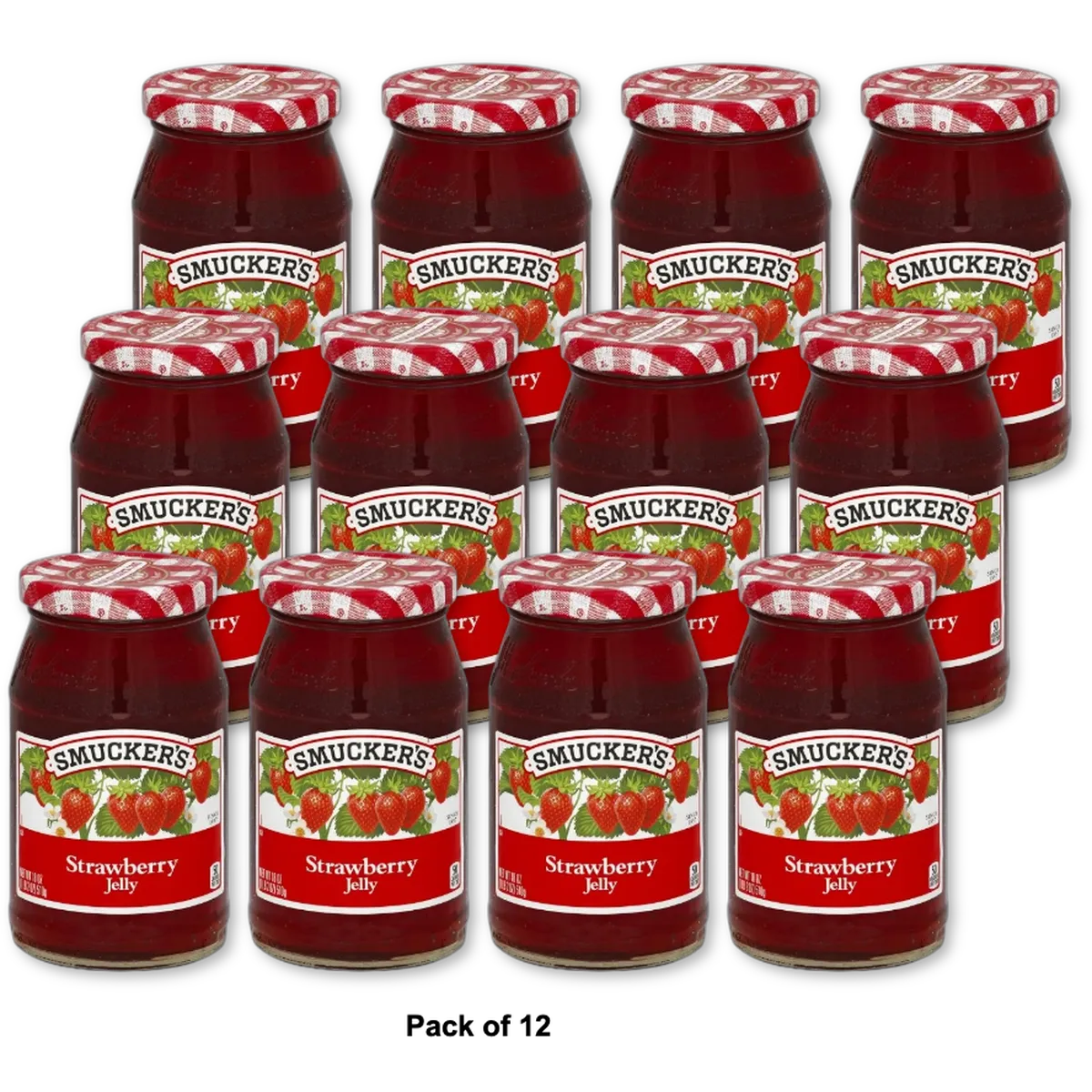 Smucker's Seedless Strawberry Jam 18oz (Pack of 12)