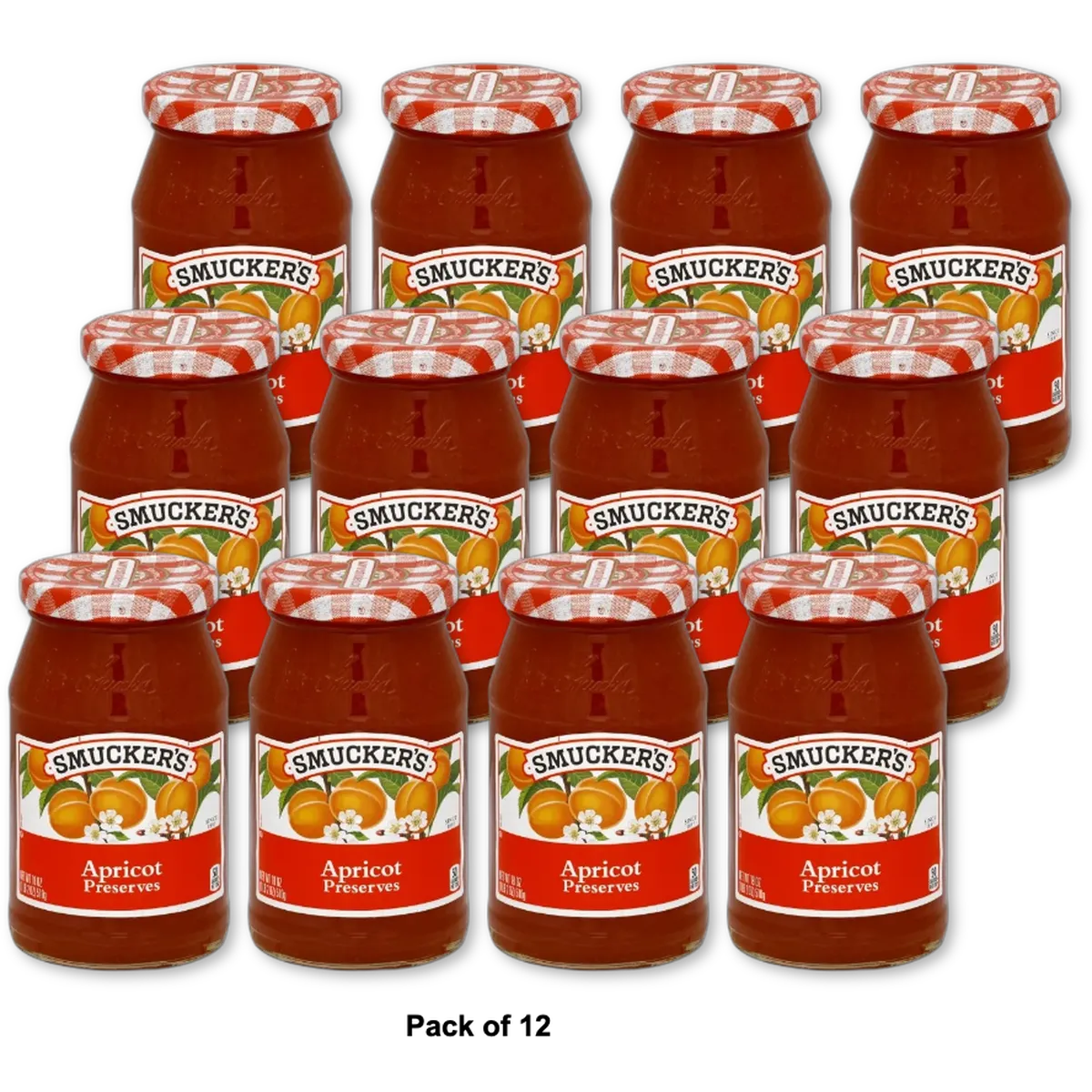 Smucker's Apricot Preserves 18 Ounces (Pack of 12)