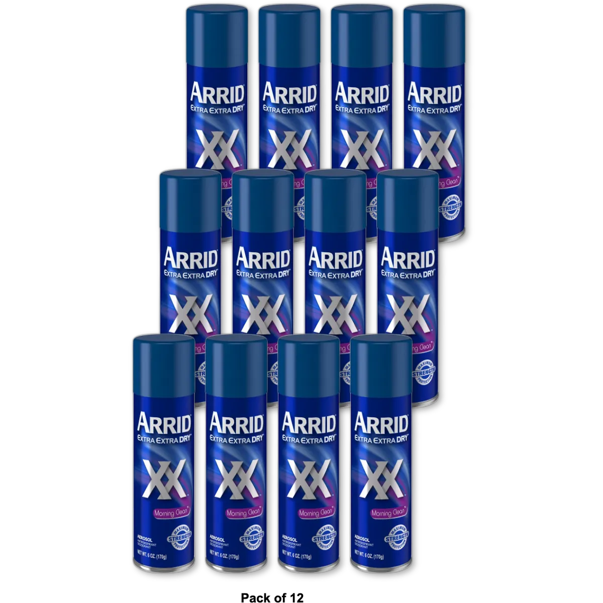 Arrid Xx Antiperspirant And Deodorant Spray Morning Cleanser 6Oz (Pack of 12)