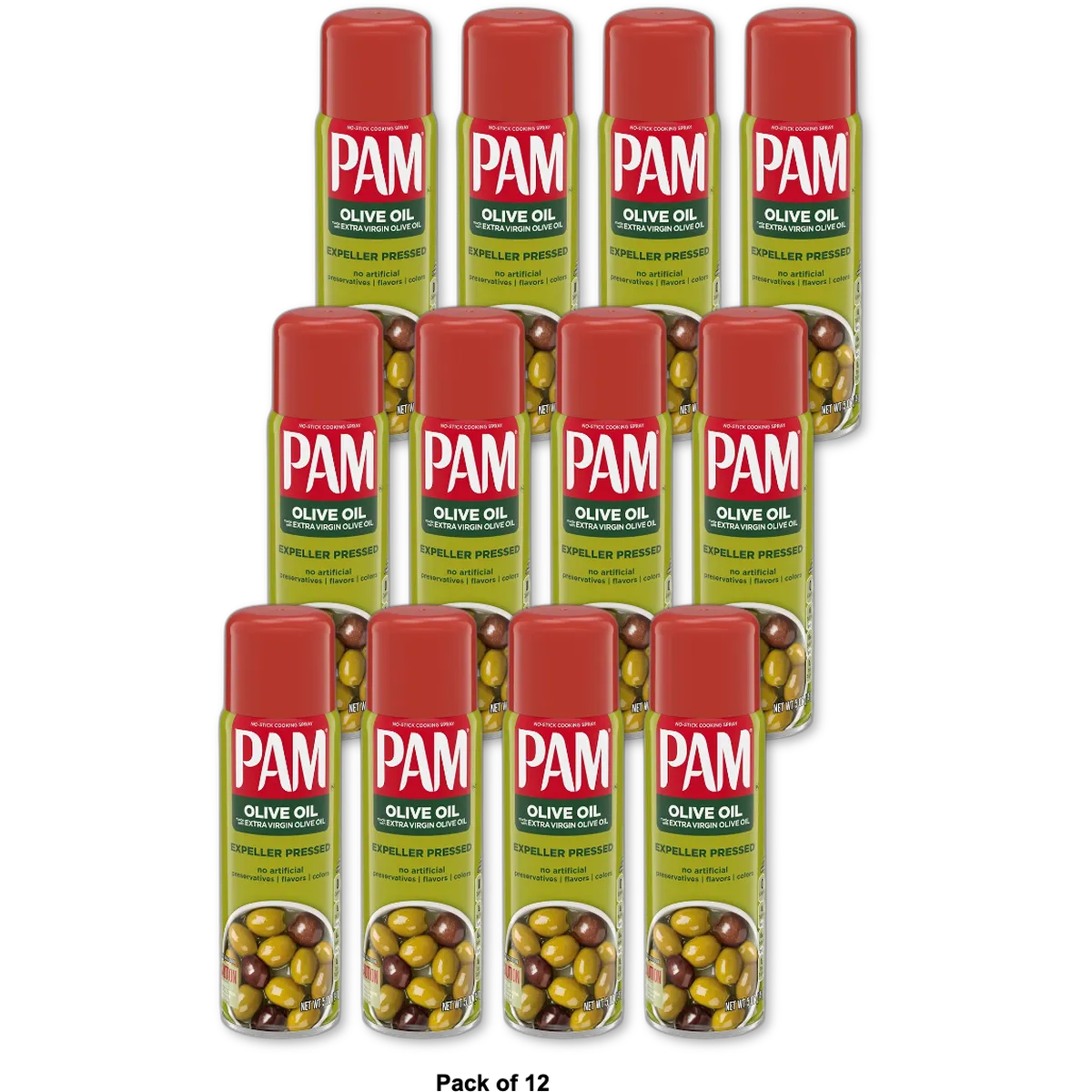 Pam Cooking Spray Olive Oil 5Oz (Pack of 12)